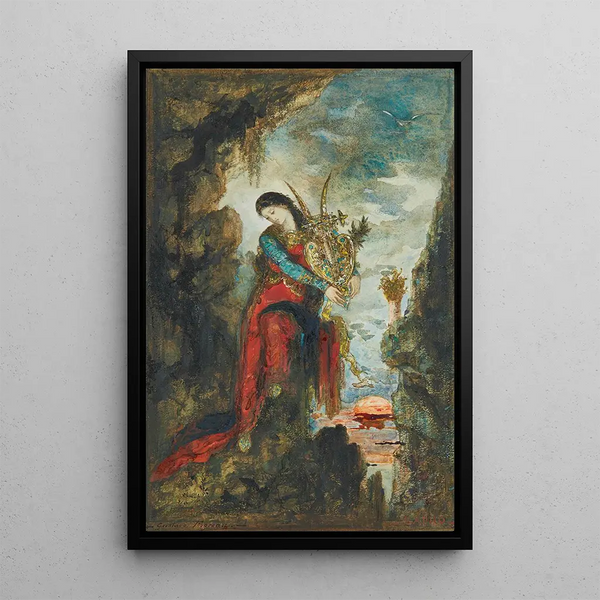 Saffo - Gustave Moreau — quadro incorniciato alla parete