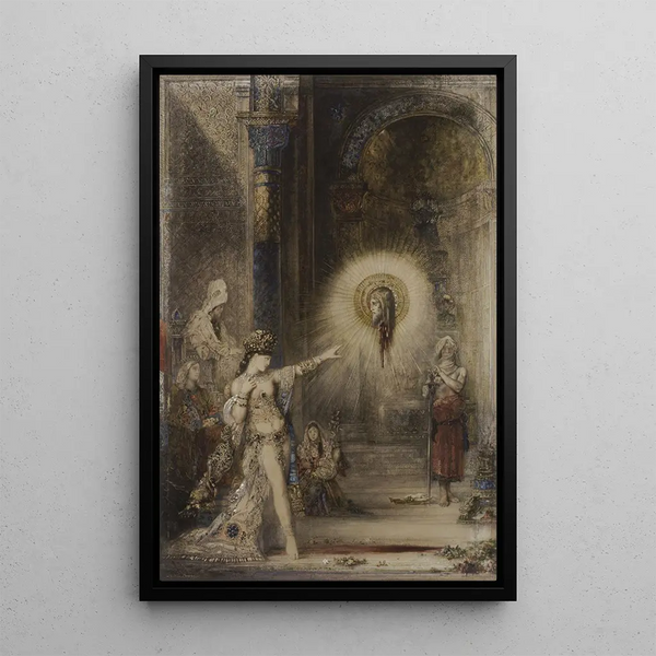 L'Apparizione - Gustave Moreau — quadro incorniciato alla parete