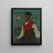 contadino alsaziano con gilet rosso - Gustave Stoskopf — quadro incorniciato alla parete