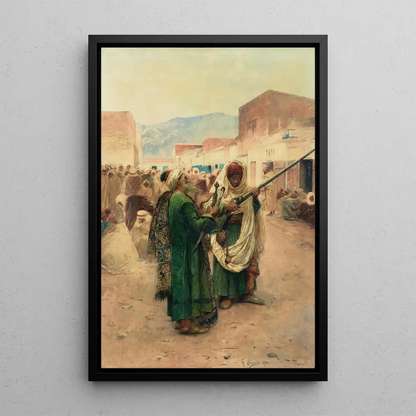 Le Marchand d'armes - Gustavo Simoni — quadro incorniciato alla parete