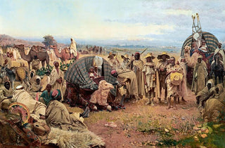 Gustavo Simoni - The Halt of the Caravan.webp