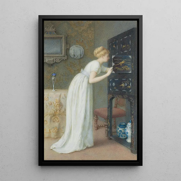 Le Cabinet laqué - Gustavus Arthur Bouvier — quadro incorniciato alla parete