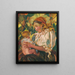 Una madre di villaggio con un bambino - Gustav Mahler — quadro incorniciato alla parete