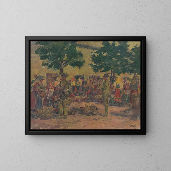 Mercato di Pezinok - Gustav Mahler — quadro incorniciato alla parete