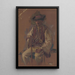 Portrait d'un homme debout en costume folklorique - Gustav Mahler — quadro incorniciato alla parete