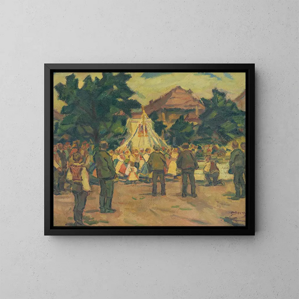 Riunione di preghiera vicino a Pezinok - Gustav Mahler — quadro incorniciato alla parete
