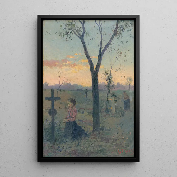 Prière silencieuse sur une tombe - Gustav Mahler — quadro incorniciato alla parete