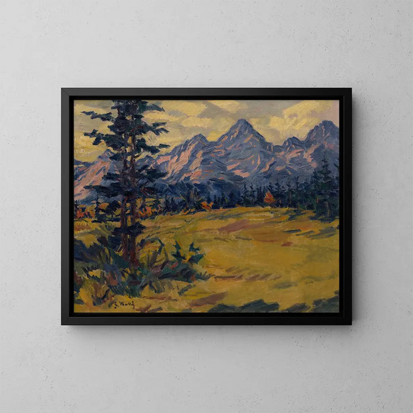 Paesaggio dei Tatras - Gustav Mahler — quadro incorniciato alla parete