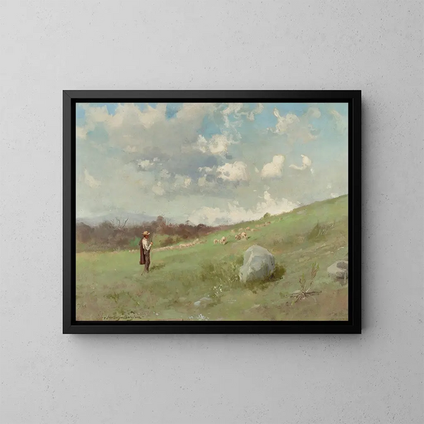 Nelle colline della California - Gutzon Borglum — quadro incorniciato alla parete