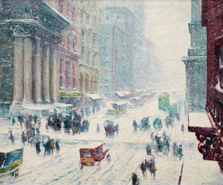 Guy Carleton Wiggins - Fifth Avenue in Winter.webp
