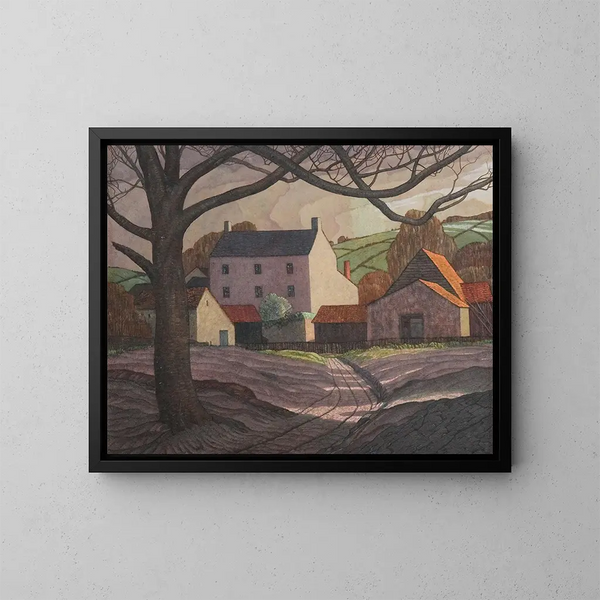 Ferme magenta, Monmouthshire - Guy Kortright — quadro incorniciato alla parete