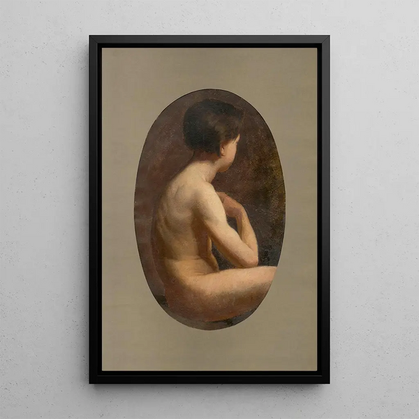 Nu masculin - Gyula Benczúr — quadro incorniciato alla parete