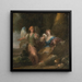 HAGAR ET L'ANGE DANS UNE CAVE - Scuola italiana — quadro incorniciato alla parete