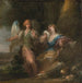 HAGAR ET L'ANGE DANS UNE CAVE - Scuola italiana — vista dell’opera