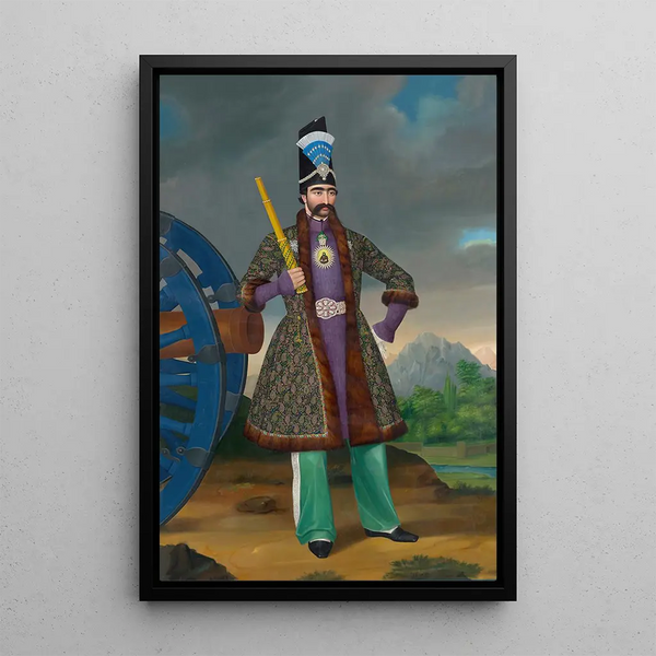Le Chah de Perse Naser al-Din Shah - Hakob Hovnatanjan — quadro incorniciato alla parete