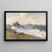 Vista sul ghiacciaio - Halvor Halvorsen — quadro incorniciato alla parete
