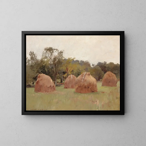 Mucchi di fieno - Hamilton Hamilton — quadro incorniciato alla parete
