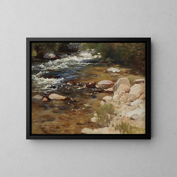 Ruisseau tumultueux - Hamilton Hamilton — quadro incorniciato alla parete