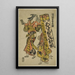 Une marchande ambulante d'aiguilles et de fil - Hanegawa Chinchō — quadro incorniciato alla parete