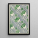 geometrico verde - Hannah Borger Overbeck — quadro incorniciato alla parete