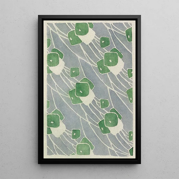 geometrico verde - Hannah Borger Overbeck — quadro incorniciato alla parete