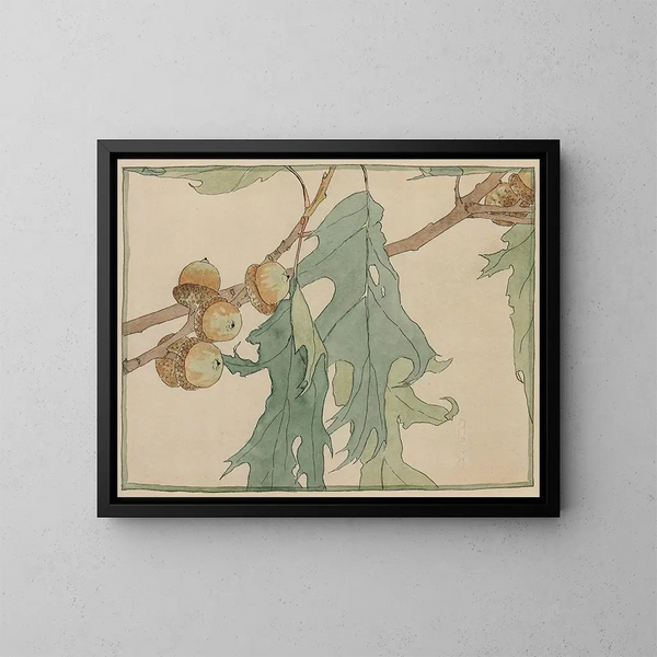 Quercia e ghiande - Hannah Borger Overbeck — quadro incorniciato alla parete