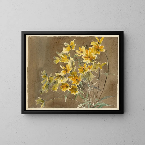Fiori gialli e arancioni - Hannah Borger Overbeck — quadro incorniciato alla parete