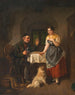 Cacciatore in una taverna con il suo cane Spitz - Hanno Rhomberg — vista dell’opera