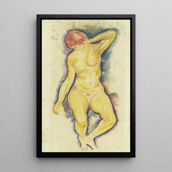Nu femminile - Hanns Ludwig Katz — quadro incorniciato alla parete