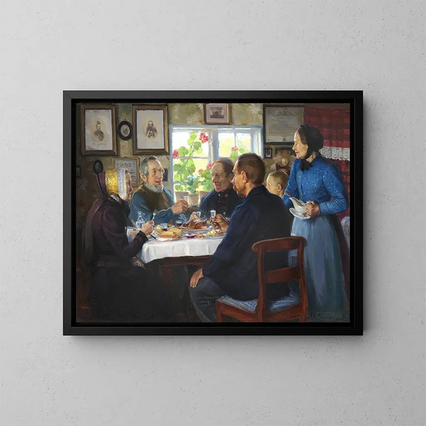 Berg chez Vver Hans Nielsen Abbedns - Hans Andersen Brendekilde — quadro incorniciato alla parete