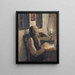 Il vecchio uomo presso il lebbroso - Hans Andersen Brendekilde — quadro incorniciato alla parete