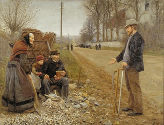 Des gens au bord de la route - Hans Andersen Brendekilde — vista dell’opera