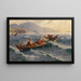 Traversée orageuse au fjord - Hans Andreas Dahl — quadro incorniciato alla parete