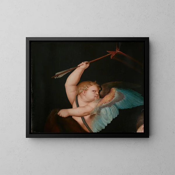 Cupido con frecce infuocate - Hans Baldung — quadro incorniciato alla parete