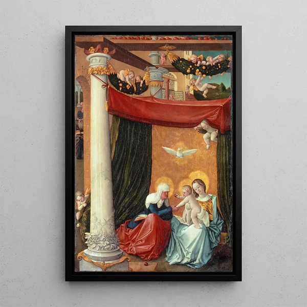 Vierge à l'Enfant et Sainte Anne - Hans Baldung — quadro incorniciato alla parete