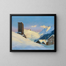 Paesaggio invernale vicino a Hospental - Hans Beat Wieland — quadro incorniciato alla parete