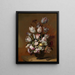 Nature morte floreale - Hans Bollongier — quadro incorniciato alla parete