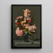 Fleurs dans un vase en verre sur un rebord - Hans Bollongier — quadro incorniciato alla parete