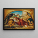 Figura allegorica con leone e pavone - Hans Canon — quadro incorniciato alla parete