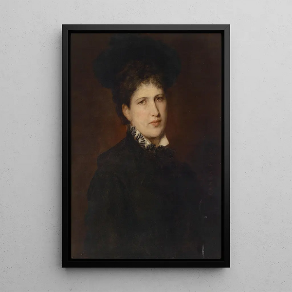 Hans Canon - Bildnis einer Frau mit Hut.webp