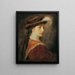 Dame au chapeau de plumes - Hans Canon — quadro incorniciato alla parete