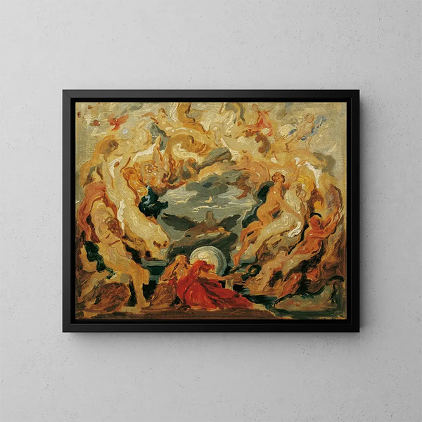 Il ciclo della vita - Hans Canon — quadro incorniciato alla parete