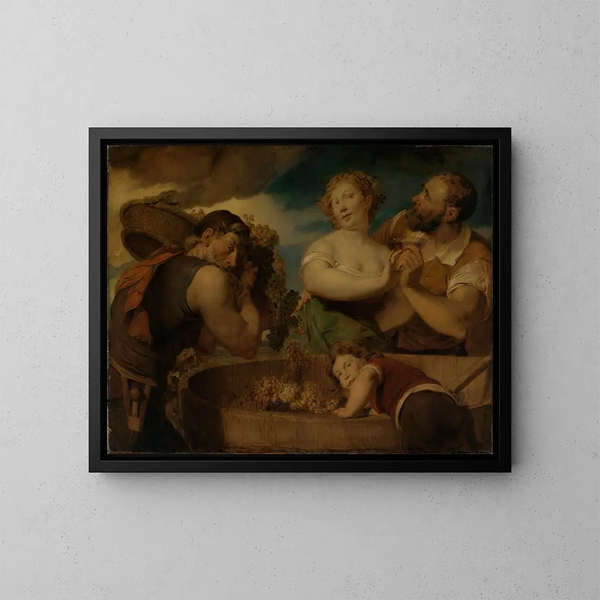 La vendange - Hans Canon — quadro incorniciato alla parete