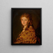 Giovane donna con una sciarpa turca - Hans Canon — quadro incorniciato alla parete