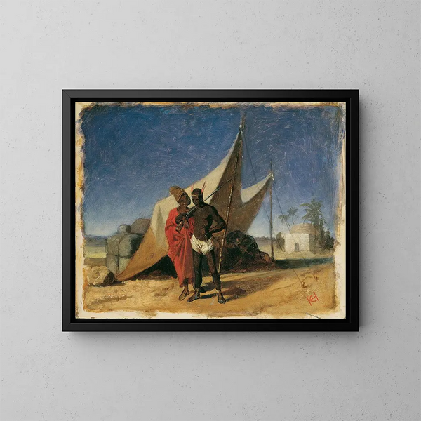 Scène in Nord Africa - Hans Canon — quadro incorniciato alla parete