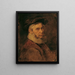 Uomo anziano con colletto e barba - Hans Canon — quadro incorniciato alla parete