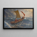 Fine della terra prima della tempesta - Hans Dahl — quadro incorniciato alla parete