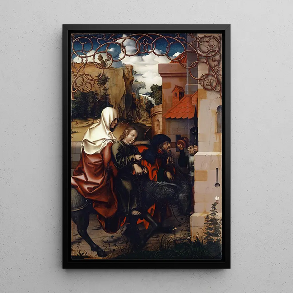 Le Retour d'Égypte - Hans Fries — quadro incorniciato alla parete