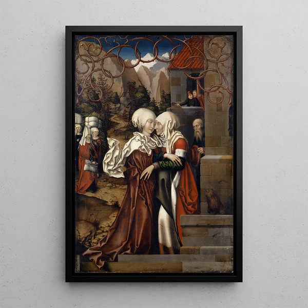 La Visitation - Hans Fries — quadro incorniciato alla parete