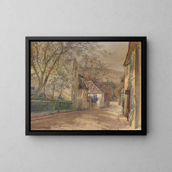 La maison Therese Krones à Heiligenstadt - Hans Götzinger — quadro incorniciato alla parete